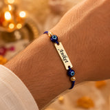 Raksha Bandhan Special: Custom Leather Wallet, Keychain & Evil Eye Rakhi for Your Brother