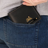 Personalised Leather Men's Wallet with Name & Charm, Perfect Gift option for boyfriend & Husband